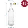 Butelka 1 L Stołowa z zakrętką fi28 - 4 szt. - 6 ['butelka na wódkę', ' butelki na wódkę', ' butelki stołowe', ' butelka monopolowa', ' butelka monopolówka', ' butelka stołowa 1000 ml', ' butelka przezroczysta', ' butelki 1 L', ' butelki litrowe', ' przezroczysta butelka z zakrętką', ' butelka na sok', ' butelka stołowa z zakrętką', ' butelki z zakrętkami', ' butelki na trunki']