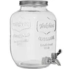 Słoik Lemoniadolandia - biały 4 L  - 1 ['butelka z kranikiem', ' butla szklana z kranikiem', ' szklana butla na napoje', ' butla', ' butla na napój', ' słój na napój']