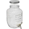 Słoik Lemoniadolandia - biały 4 L - 2 ['butelka z kranikiem', ' butla szklana z kranikiem', ' szklana butla na napoje', ' butla', ' butla na napój', ' słój na napój']