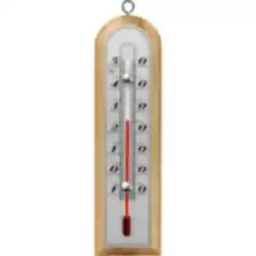 Termometr pokojowy ze srebrną skalą (-10°C do +50°C) 16cm mix
