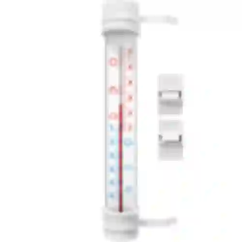 Termometr zewnętrzny biały (-50°C do +50°C) 27cm